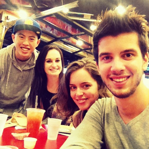 Haylee, Win, Jean and me_Waffles & Chicken 2