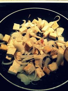 Mongolian Tofu with quinoa