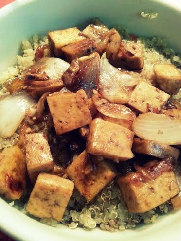 Mongolian Tofu with quinoa