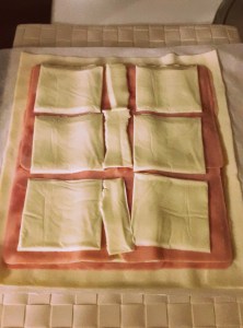 Tarta dulce de jamón y queso