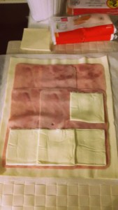 Tarta dulce de jamón y queso