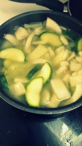 Añadir caldo de verduras