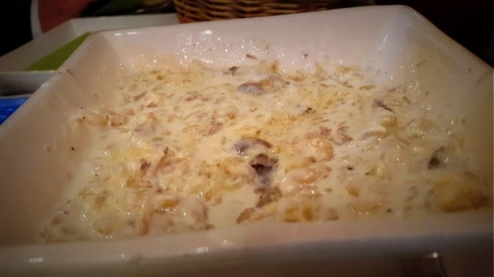 Risotto de champiñones y parmesano