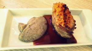 Solomillo con romescu