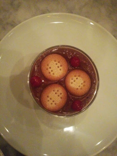 tarta de galleta y chocolate