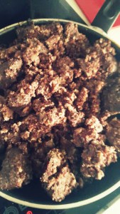 Cocinando la morcilla