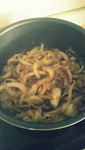 Preparando la cebolla