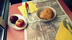 A la mesa en Risoelatte