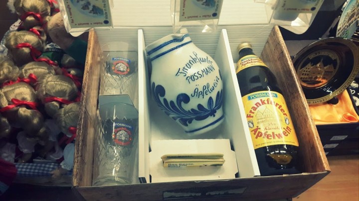 Apfelwein - vasos y jarra