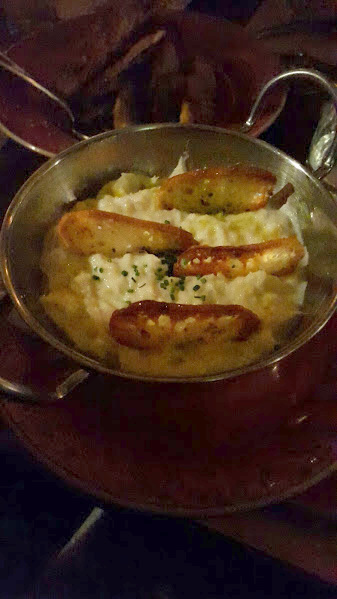 Brandada de bacalao con costrones ajo