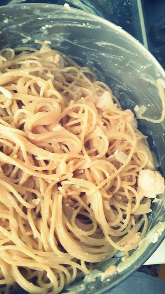 Pasta con salmón al estilo de mi&nbsp;madre