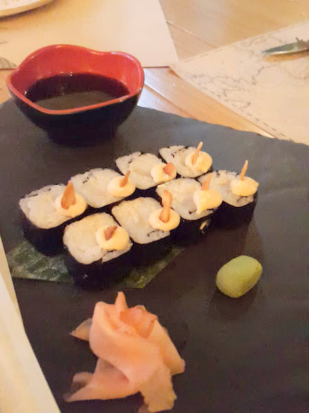 Sushi de calamares a la romana & alioli casero