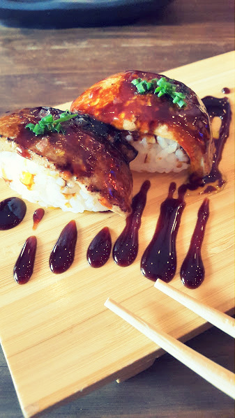 Niguiri de foie flambeado