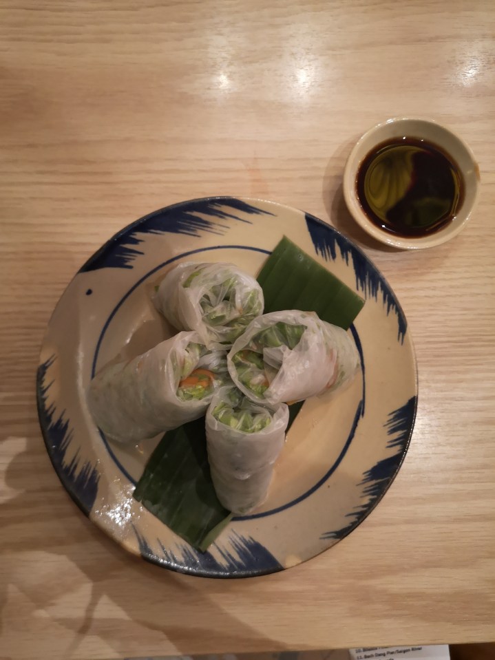 Rollitos vietnamitas frescos